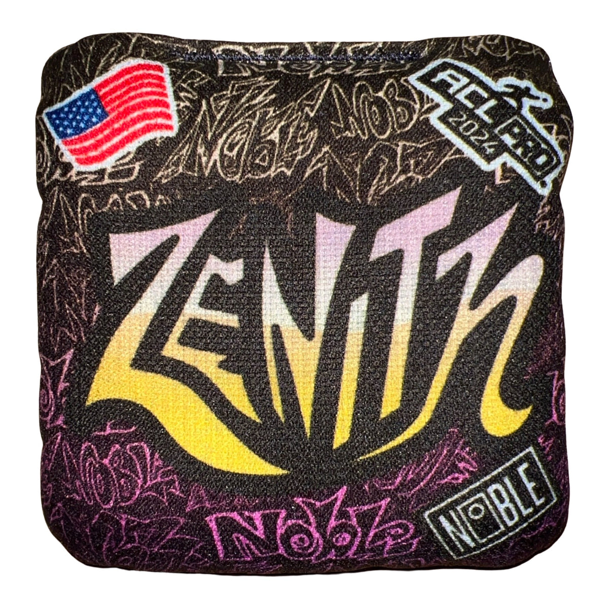 Zenith Pink Fade Graffiti ACL Pro Noble Cornhole LLC