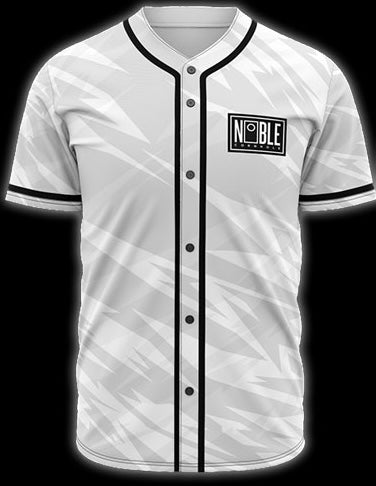 Noble White Lightening Baseball Jersey